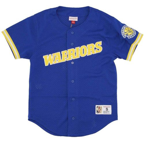 T-shirts sport On the Clock Mesh Button Front - Mitchell And Ness - Modalova