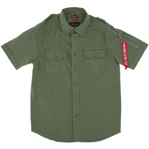 Chemise Basic Shirt Sage - Alpha Industries - Modalova