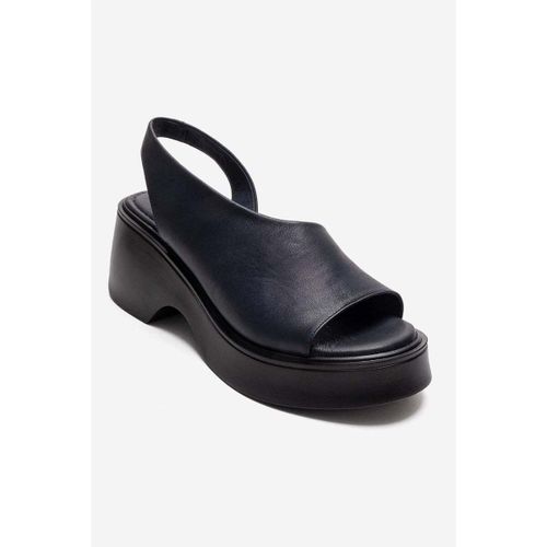 Sandales ROY - Navy Genuine Leather Wedge Heel Sandal (Women) - Forever & Always Shoes - Modalova