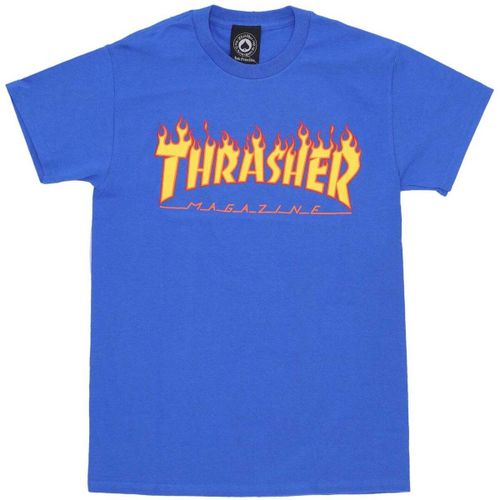 T-shirt Thrasher Flame Tee - Thrasher - Modalova