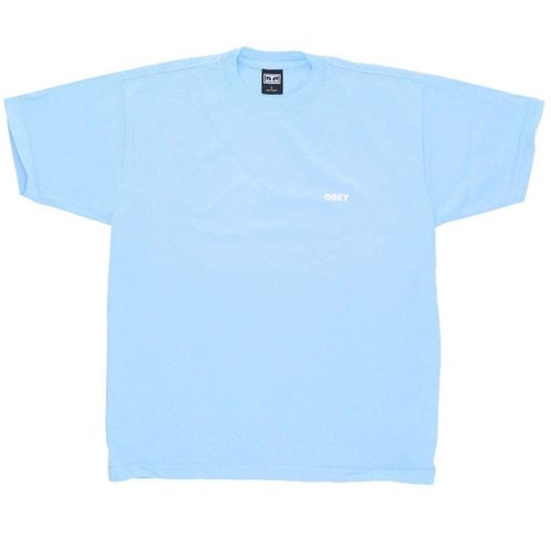 T-shirt Bold 3 Heavyweight Tee Sky - Obey - Modalova