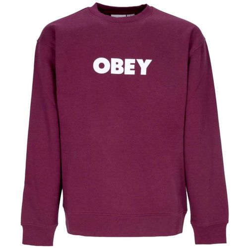 Sweatshirts Bold Crew Pre Fleece Beetroot - Obey - Modalova