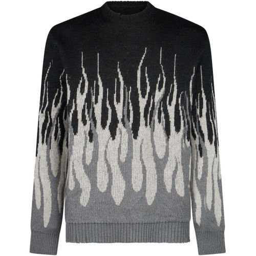 Pull Jacquard Flames Jumper - Vision Of Super - Modalova