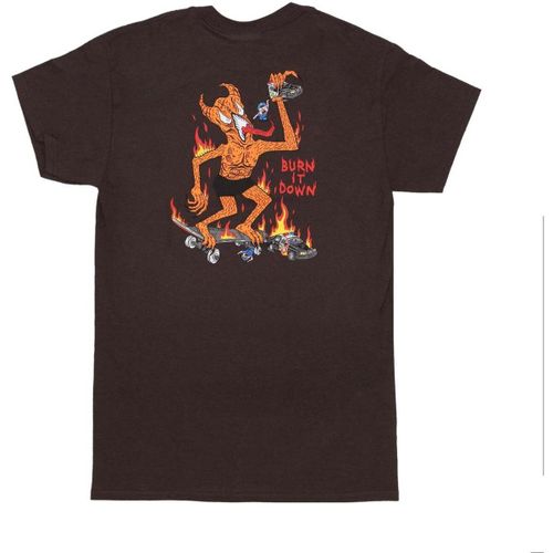 T-shirt Burn It Down Tee Chocolate - Thrasher - Modalova