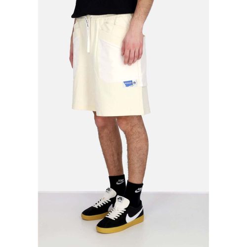 Short Pantalone Corto Tuta Uomo Label Shorts Cream - Acupuncture - Modalova