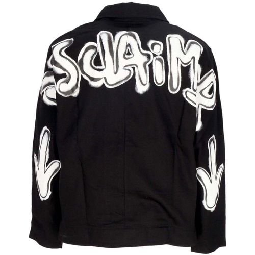 Blouson Giubbotto Uomo Back Logo Jacket Black - Disclaimer - Modalova