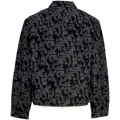 Blouson Giubbotto Uomo Allover Logo Jacket Black - Arte Antwerp - Modalova