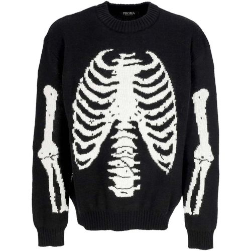 Pull Maglione Uomo Bones Jumper Black/white - Phobia - Modalova