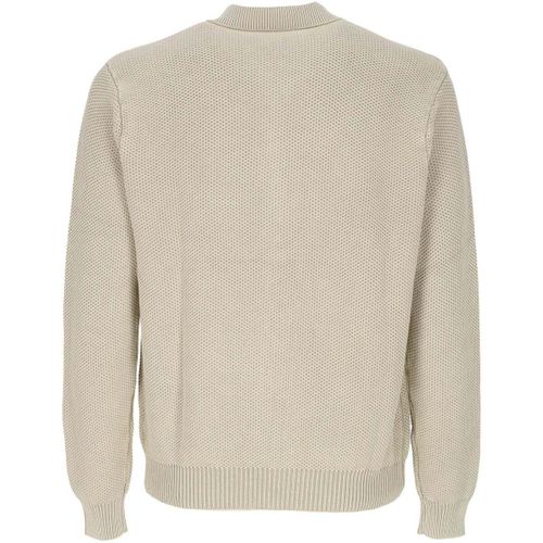 Pull Cardigan Uomo Anton Zip Overdyed Sweater Putty - Huf - Modalova