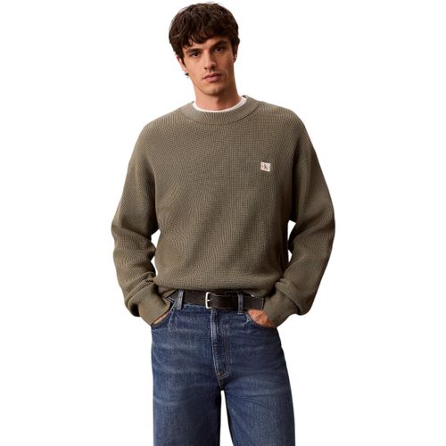 Pull LS EZ COTTON WAFFLE LV04RD313G - Calvin Klein Jeans - Modalova