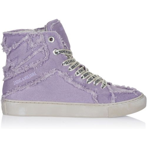 Baskets montantes HIGH FLASH CANVAS Sneaker lila - Zadig & Voltaire - Modalova