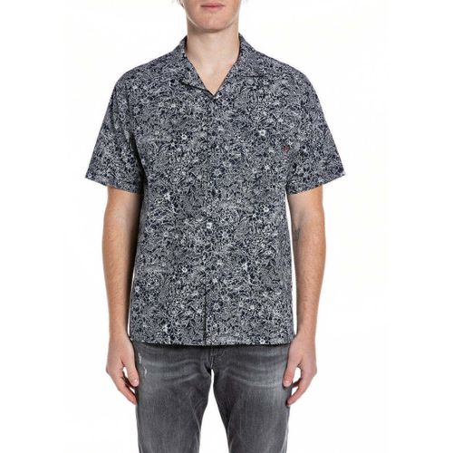 Chemise Replay Blu Relaxed Fit - Replay - Modalova
