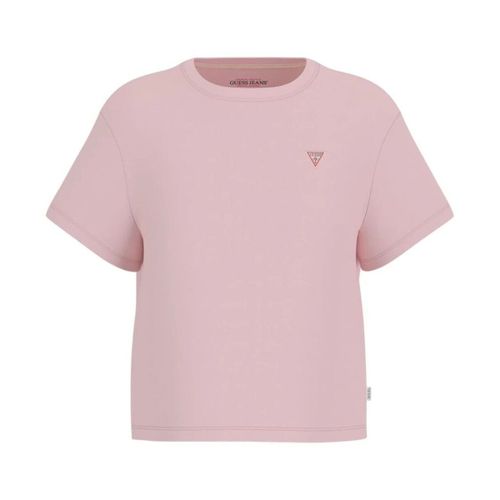 T-shirt W4YI05 K8HM0 BOXY MINI TRIANG TEE-G6R4 - Guess - Modalova