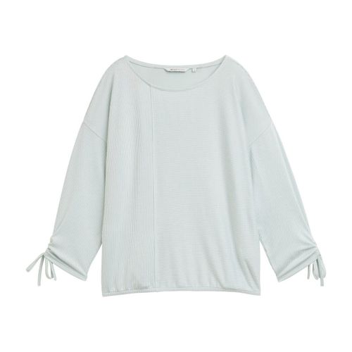 T-shirt Sweat STRIPE Mint - Tom Tailor - Modalova