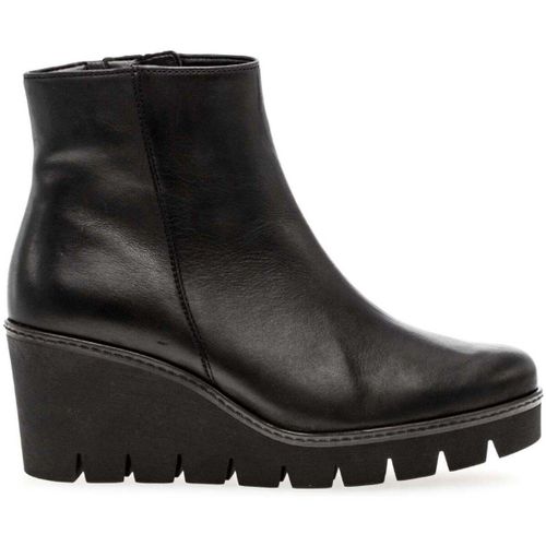 Bottines Bottine en cuir lisse à talon compensé - Gabor - Modalova