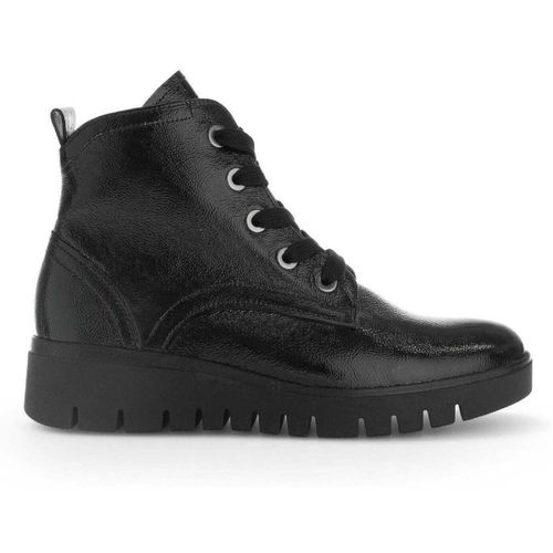 Bottines Bottines à lacets en cuir vernis à talon compensé - Gabor - Modalova