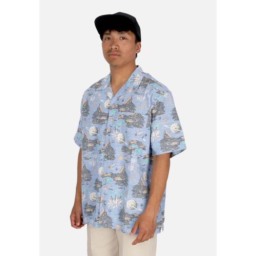 Chemise Camicia Manica Corta Uomo Thalweg Shirt Saturn Camp Blue - Element - Modalova