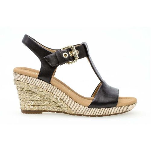 Espadrilles Sandales en cuir à talon compensé - Gabor - Modalova