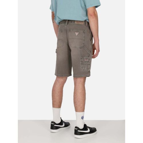 Short Jeans Corto Uomo Go Stainer Carpenter Short Go Stained Green - Guess - Modalova