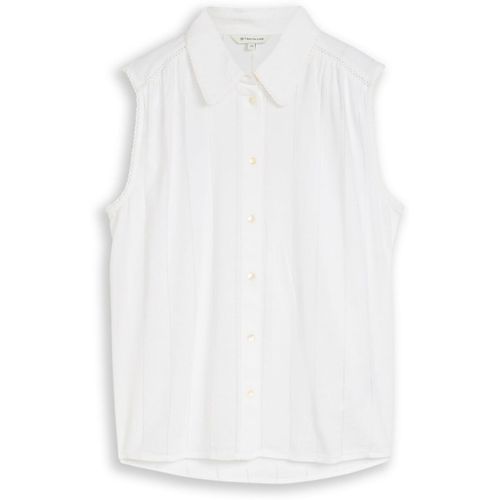 Chemise Chemisier sans manches White - Tom Tailor - Modalova