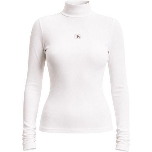 Pull LS WOVEN LABEL TURTL LV047D203G - Calvin Klein Jeans - Modalova