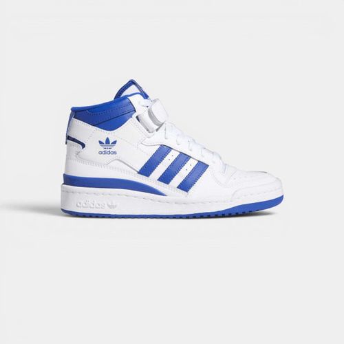 Baskets montantes Forum Mid J "Cloud White Royal Blue" - adidas - Modalova