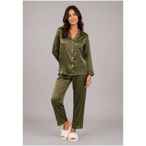Ensembles de pyjama Pyjama fluide en satin F, Vert - Kebello - Modalova