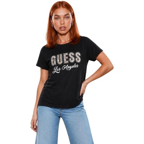 T-shirt SS CN SNAKE SCRIPT R W6YI30 K4349 - Guess - Modalova