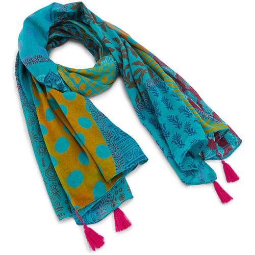 Echarpe by - Etole en coton motifs géométriques - Daxon - Modalova