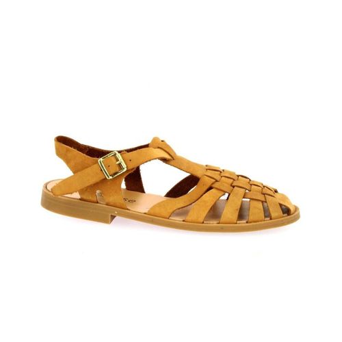 Sandales plates s Nu pieds velours - MEDUSE - Modalova