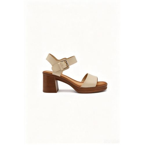 Sandales à talon Sandales à Talon Plateforme, Beige Crème - Vera Collection - Modalova
