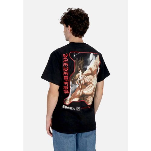 T-shirt Maglietta Uomo Future Memory Tee X Attack On Titan Black - Primitive - Modalova