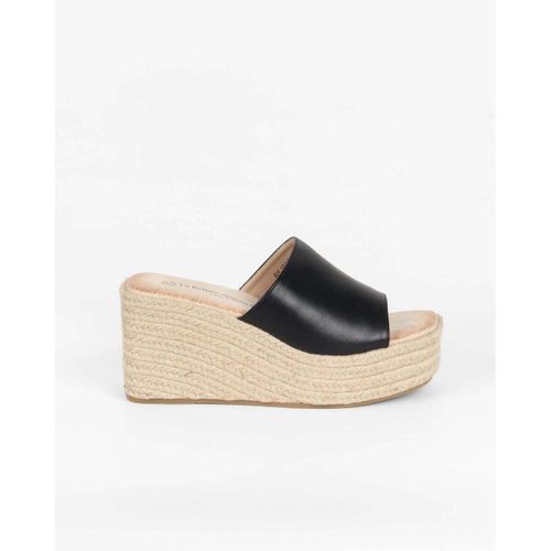 Mules Mules compensées plateforme, Noire - Vera Collection - Modalova