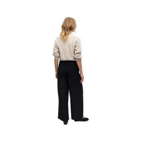 Pantalon Yui Long Wide Trousers - Black - Object - Modalova