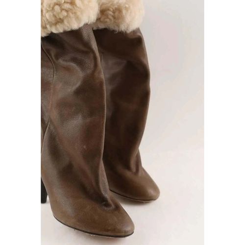 Bottes à talon Bottes fourées marron - Isabel Marant - Modalova