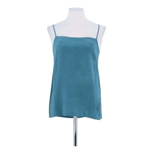 Blouses Top sans manche en soie vert - Sandro - Modalova