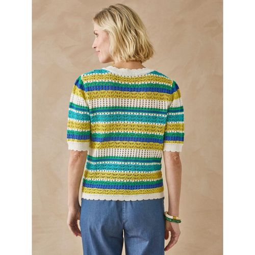 Sweat-shirt by - Pull rayé manches au coude - Daxon - Modalova