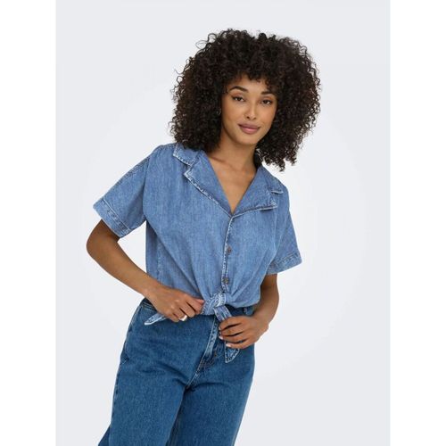 Chemise 15359080 ONLPAULA S/S-MEDIUM BLUE - Only - Modalova