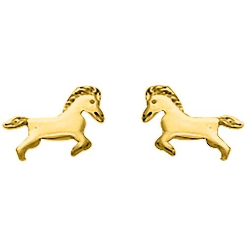 Boucles oreilles Boucles d'oreilles plaqué or motif cheval - Brillaxis - Modalova