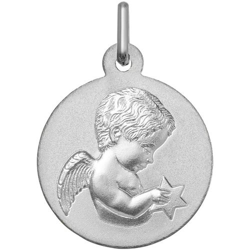 Pendentifs Médaille ange avec.étoile argent rhodié - Brillaxis - Modalova