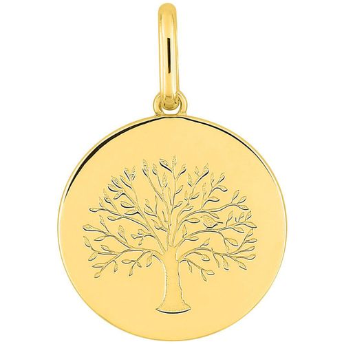 Pendentifs Médaille arbre de vie plaqué or - Brillaxis - Modalova