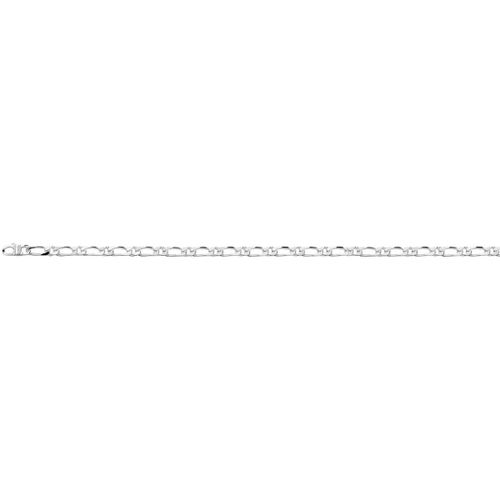Bracelets Bracelet argent rhodié maille alternée 1/1 - Brillaxis - Modalova