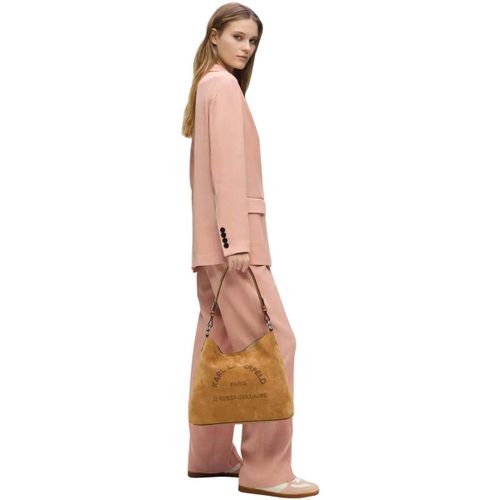 Sac Sac Hobo Daim Caramel - Karl Lagerfeld - Modalova