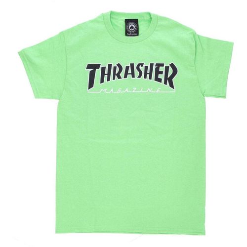 T-shirt Thrasher Outline Tee Lime - Thrasher - Modalova