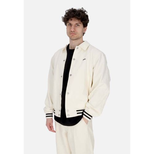 Blouson Giubbotto Uomo Icon Face Varsity Jacket Unbleached - Obey - Modalova