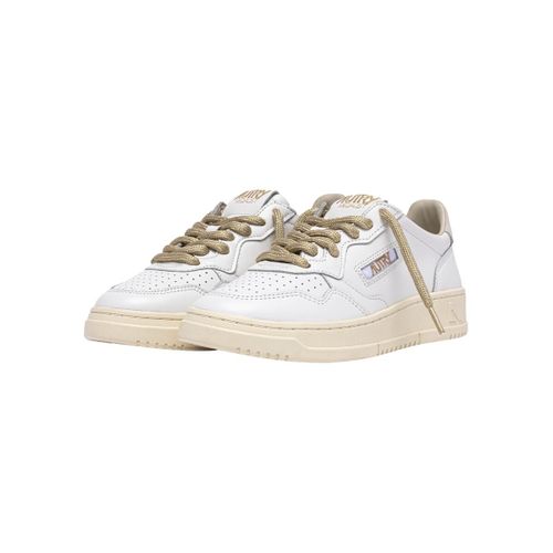 Baskets Medalist Low Leather W - White/Gold - Autry - Modalova