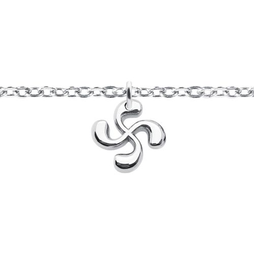 Pendentifs Bracelet chaînette croix basque acier inoxydable - Brillaxis - Modalova