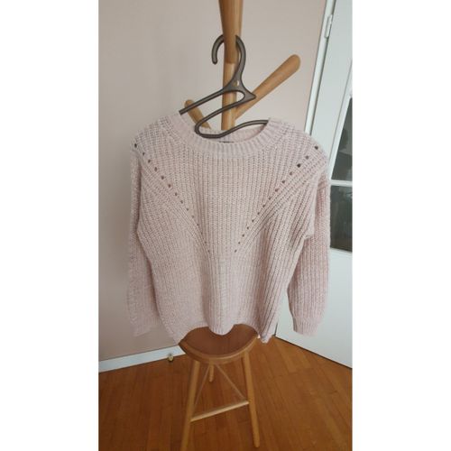 Pull Pull en laine rose chiné - Caroll - Modalova