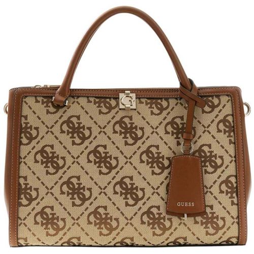 Sac à main Sac à Main Audrey Monogramme Latte Logo - Guess - Modalova