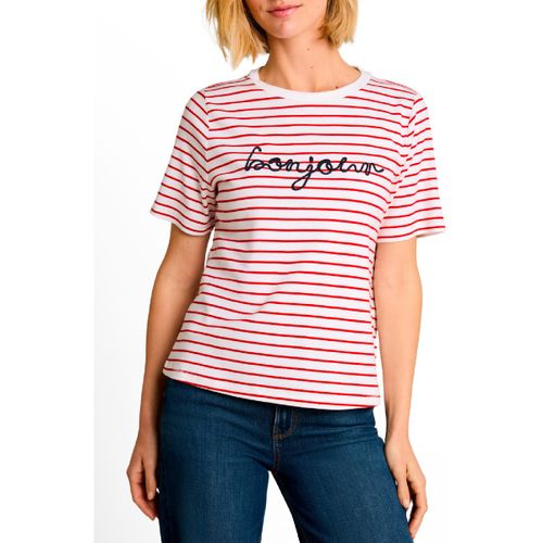 T-shirt Tee-Shirt Red Offwhite Stripe - Tom Tailor - Modalova